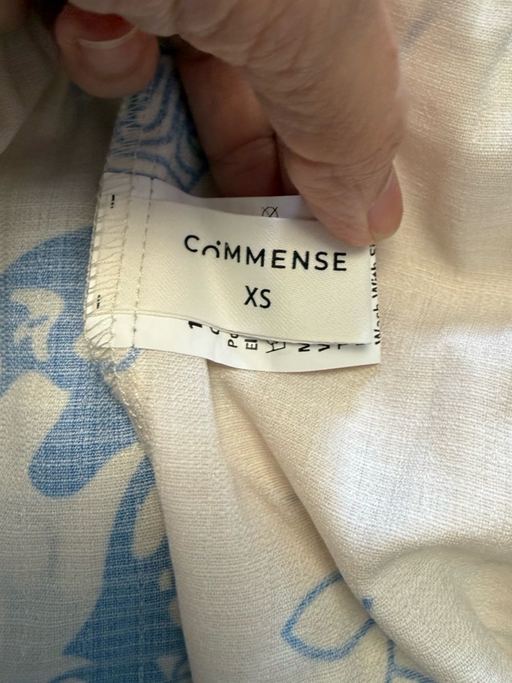Commense "Ciao" Graphic Print Mini Dress - XS - Bell Sleeve & Tiered Hem - Picture 12 of 14